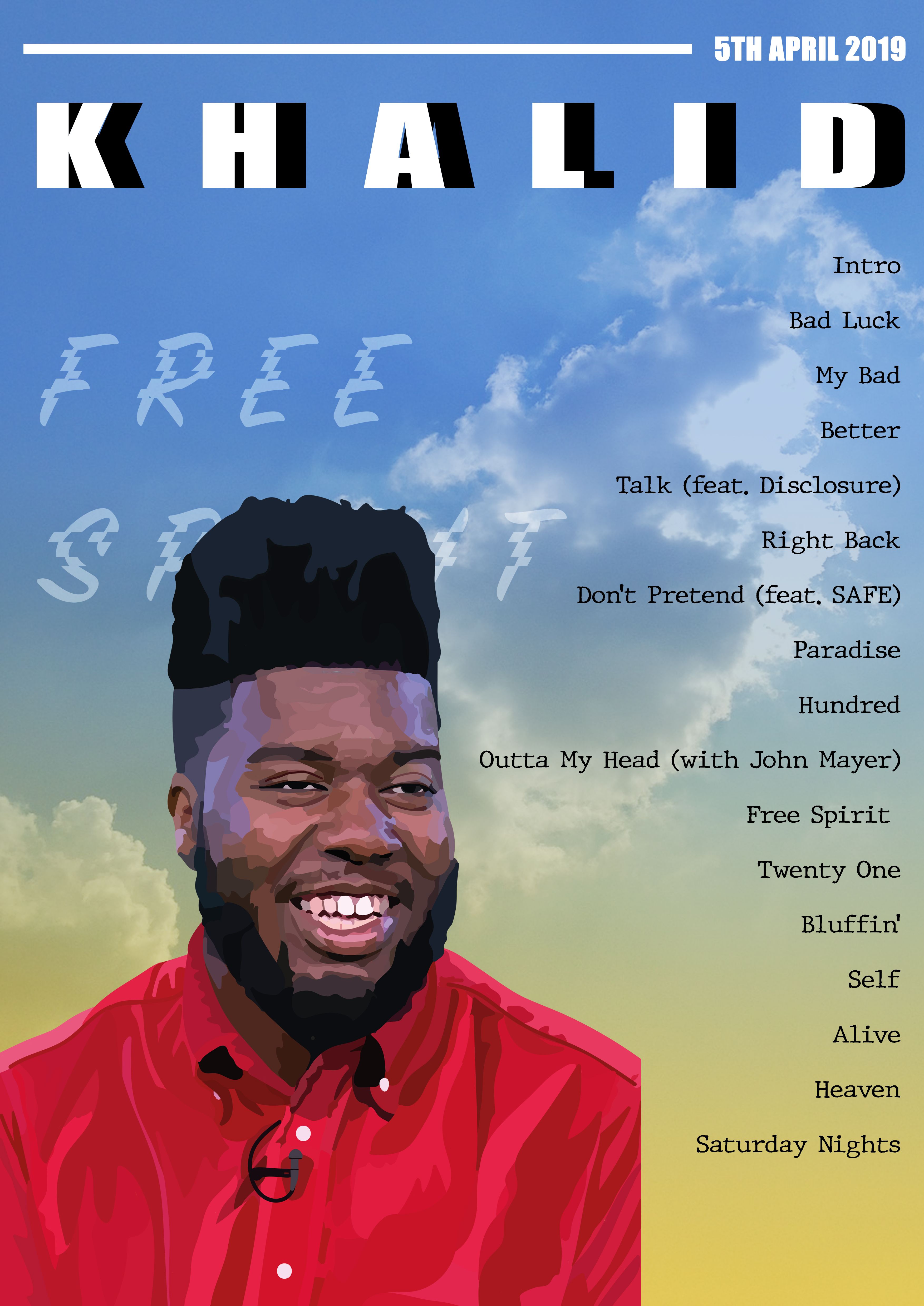 Khalid tour poster — 2026
