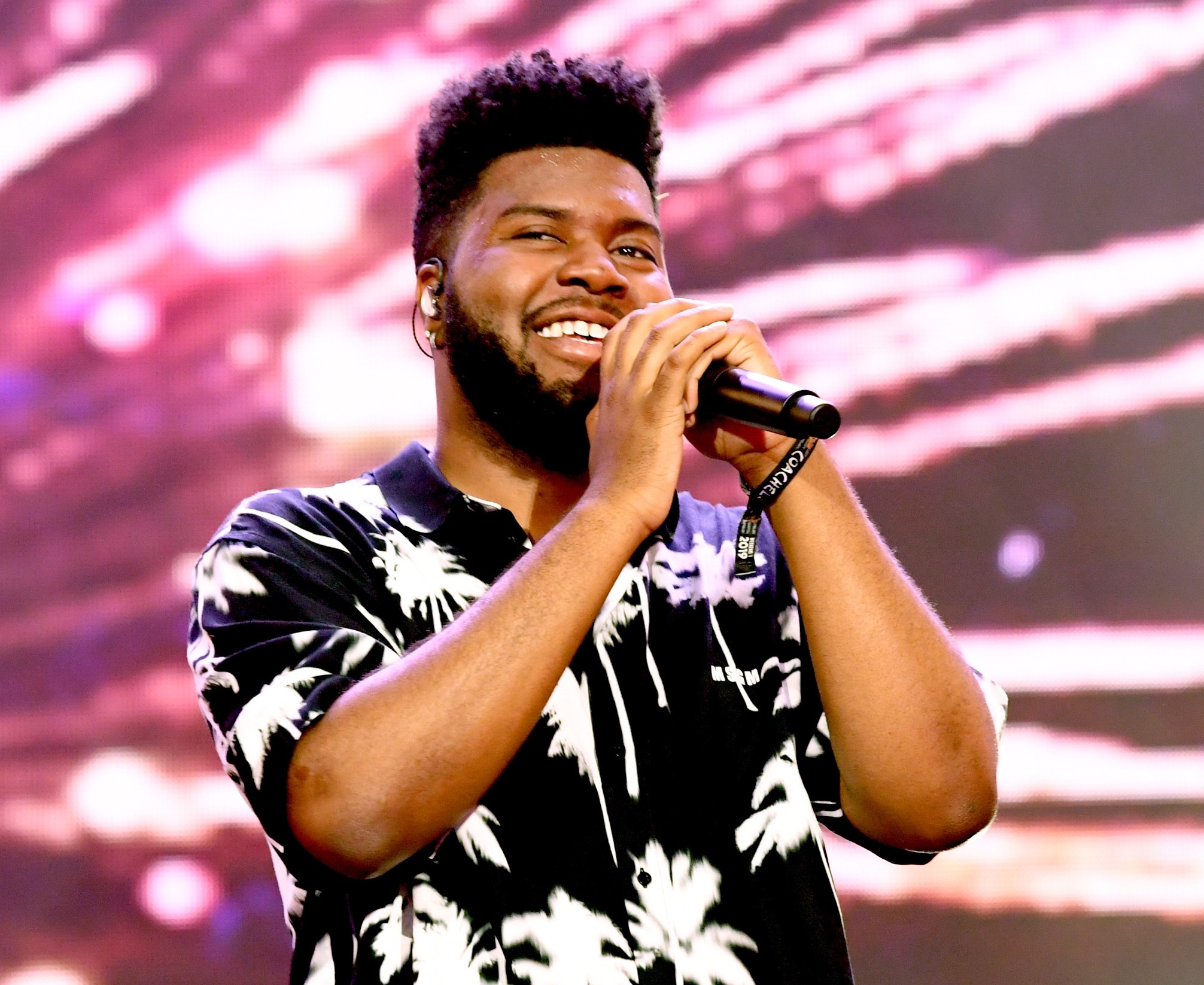 Khalid performing on tour